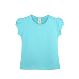 Baby Girls' Basic T-Shirt Short Sleeve Crewneck Tee