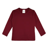 Baby Girls' Basic Long Sleeve Round Neck T-Shirt