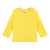 Baby Girls' Basic Long Sleeve Round Neck T-Shirt