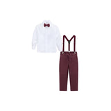 Boys Formal Slim Fit 4 Piece Pant Set