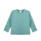 Baby Cotton Long Sleeve Basic Crewneck T-Shirt