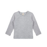 Baby Cotton Long Sleeve Basic Crewneck T-Shirt
