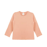Baby Cotton Long Sleeve Basic Crewneck T-Shirt