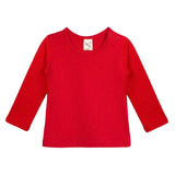 Baby Girls' Basic Long Sleeve Round Neck T-Shirt