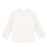 Lilax Girls' Basic Long Sleeve Round Neck Cotton T-Shirt