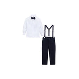 Boys Formal Slim Fit 4 Piece Pant Set