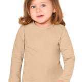 Baby Girls' Basic Long Sleeve Round Neck T-Shirt