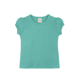 Baby Girls' Basic T-Shirt Short Sleeve Crewneck Tee