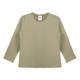 Baby Girls' Basic Long Sleeve Round Neck T-Shirt