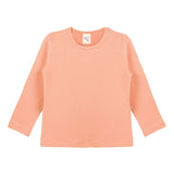 Baby Girls' Basic Long Sleeve Round Neck T-Shirt