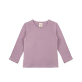 Baby Cotton Long Sleeve Basic Crewneck T-Shirt