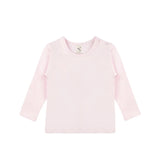 Baby Cotton Long Sleeve Basic Crewneck T-Shirt