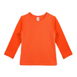 Baby Girls' Basic Long Sleeve Round Neck T-Shirt