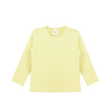 Baby Cotton Long Sleeve Basic Crewneck T-Shirt