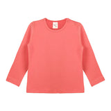Baby Girls' Basic Long Sleeve Round Neck T-Shirt