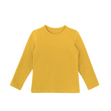 Baby Cotton Long Sleeve Basic Crewneck T-Shirt