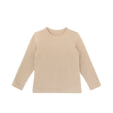 Baby Cotton Long Sleeve Basic Crewneck T-Shirt