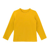 Baby Girls' Basic Long Sleeve Round Neck T-Shirt