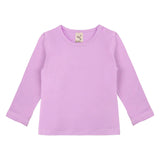 Baby Girls' Basic Long Sleeve Round Neck T-Shirt