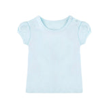 Baby Girls' Basic T-Shirt Short Sleeve Crewneck Tee