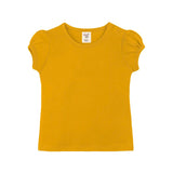 Baby Girls' Basic T-Shirt Short Sleeve Crewneck Tee