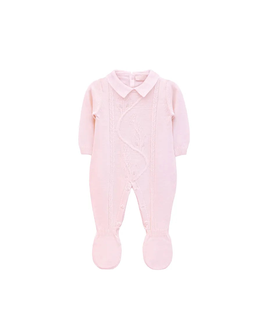 Newborn Baby Pointelle Knit Jumpsuit