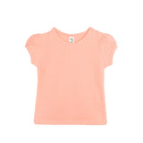 Baby Girls' Basic T-Shirt Short Sleeve Crewneck Tee