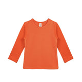 Baby Cotton Long Sleeve Basic Crewneck T-Shirt