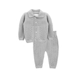 Newborn Baby Cable Knit Cardigan & Pants Set