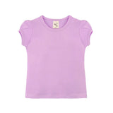Baby Girls' Basic T-Shirt Short Sleeve Crewneck Tee