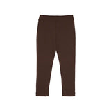 Girls' Basic Solid Full Length Cotton Soft Leggings