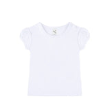Baby Girls' Basic T-Shirt Short Sleeve Crewneck Tee