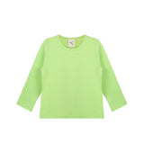 Baby Cotton Long Sleeve Basic Crewneck T-Shirt