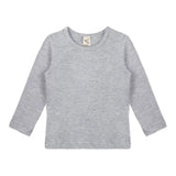 Baby Girls' Basic Long Sleeve Round Neck T-Shirt