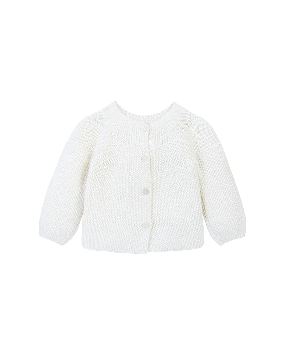 Baby Cotton Blend Chunky Knit Cardigan