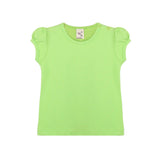 Baby Girls' Basic T-Shirt Short Sleeve Crewneck Tee