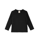 Baby Cotton Long Sleeve Basic Crewneck T-Shirt