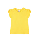 Baby Girls' Basic T-Shirt Short Sleeve Crewneck Tee