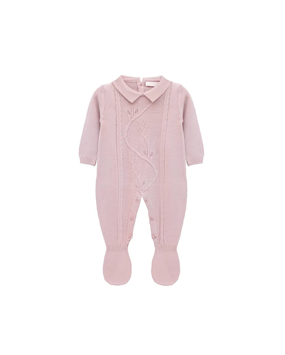 Newborn Baby Pointelle Knit Jumpsuit