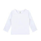 Baby Cotton Long Sleeve Basic Crewneck T-Shirt