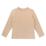 Baby Girls' Basic Long Sleeve Round Neck T-Shirt
