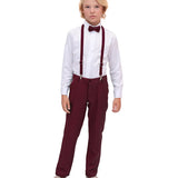 Boys Formal Slim Fit 4 Piece Pant Set