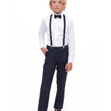 Boys Formal Slim Fit 4 Piece Pant Set