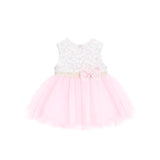 Baby Lace & Pearl Detailed Tulle Dress Set