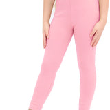 Girls' Basic Solid Full Length Cotton Soft Leggings