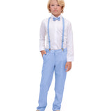 Boys Formal Slim Fit 4 Piece Pant Set