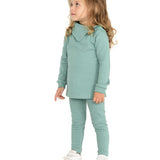 Little Girls Basic Solid Full Length Cotton Soft Legging
