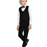 Boys 4-Piece Slim Fit Suit Set