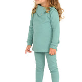 Girls' Basic Solid Full Length Cotton Soft Leggings