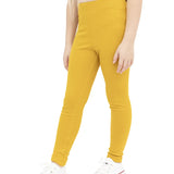 Little Girls Basic Solid Full Length Cotton Soft Legging